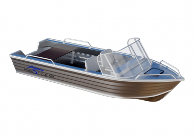 Алюминиевая лодка FreeStyle 420 со стеклом